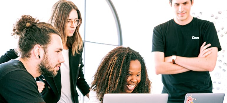 A Group of Professionals Sharing Ideas on why millennials move to small towns